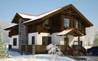 Фасад дома в стиле Шале – отличительные особенности