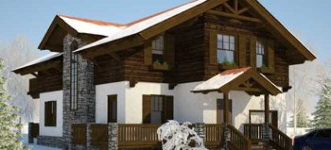 Фасад дома в стиле Шале – отличительные особенности