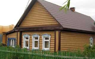 Виниловый сайдинг: Блок Хаус, имитирующий оцилиндрованное бревно