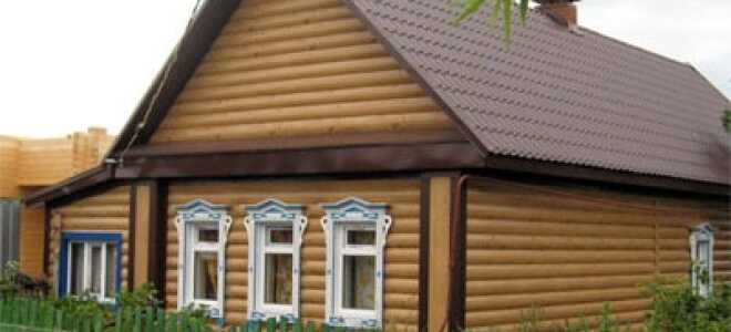 Виниловый сайдинг: Блок Хаус, имитирующий оцилиндрованное бревно
