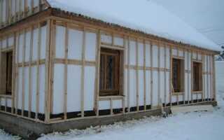 Утепление каркасного дома пенопластом или пеноплексом