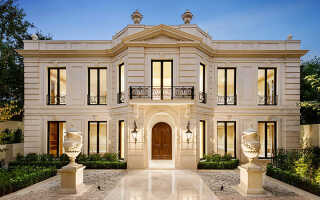 Фасады домов в классическом стиле: особенности отделки