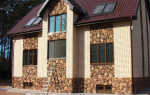 Отделка фасада дома панелями под камень – варианты и фото