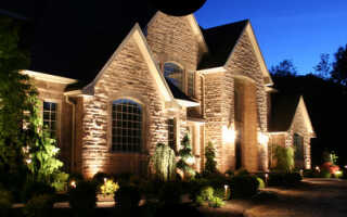 Фасадное освещение: варианты подсветки