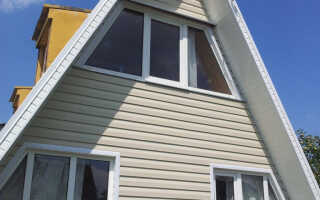Как выполняется отделка фронтона сайдингом