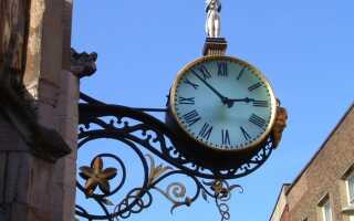 Фасадные уличные часы — украшение делового города