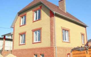 Отделка фасада кирпичом – технология строительства