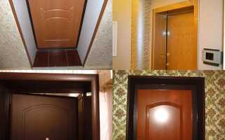 Варианты отделки откосов входной двери своими руками