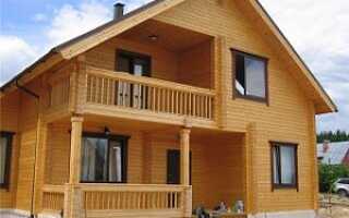 Дома из профилированного бруса — одноэтажные варианты брусовых домов