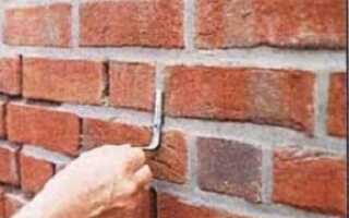 Как делается расшивка швов кладки из кирпича — мастер-класс