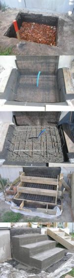 Монолитная опорная площадка