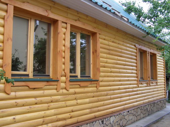Блок хаус дерево 7