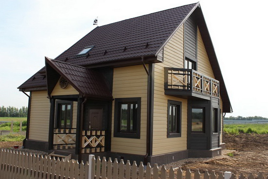 Дизайн фасада частного дома 4