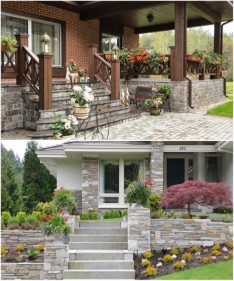 крыльцо перед входом в дом