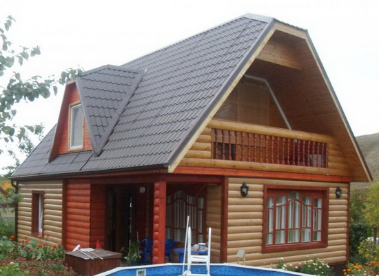 Металлический блок хаус 7