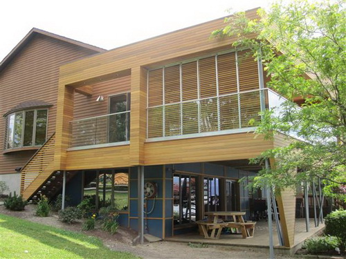 Облицовка фасада планкен