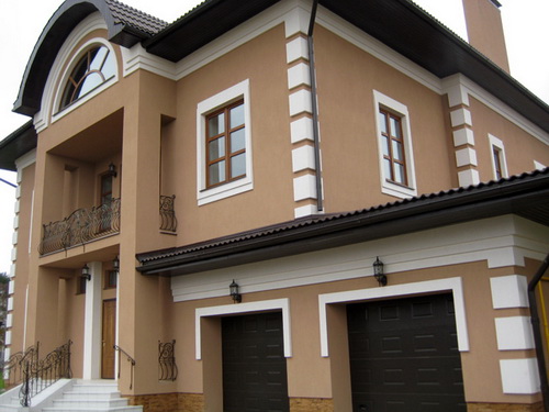 Облицовка фасада штукатурка 2