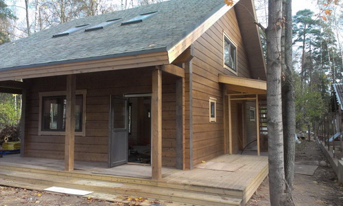 Окраска деревянного фасада итог