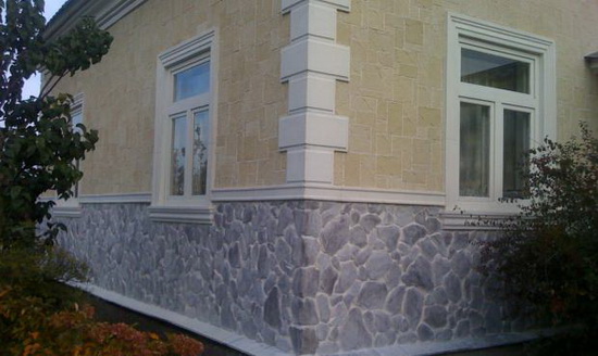 Отделка цоколя кирпичного дома 1