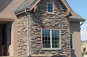 Отделка фасад камнем А