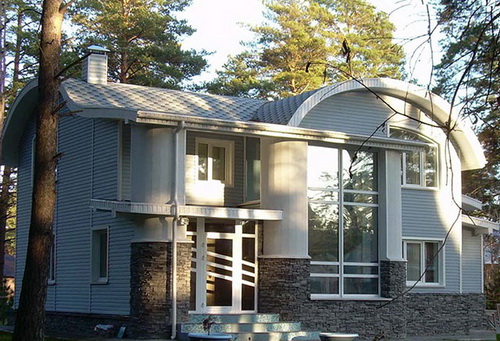 Отделка фасада дома сайдингом 4