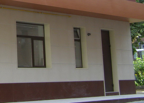 Отделка фасада керамогранитом 2