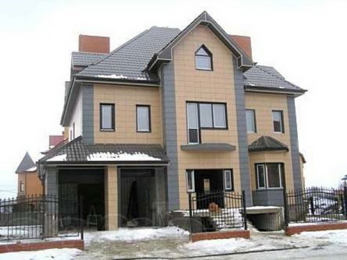 Отделка фасада керамогранитом 3