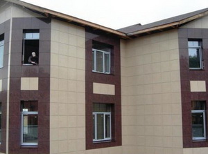 Отделка фасада керамогранитом А