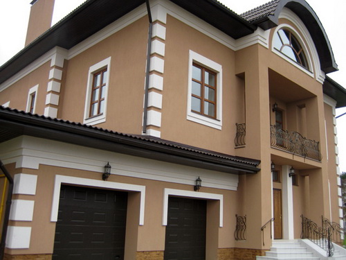 Покраска фасада дома 1