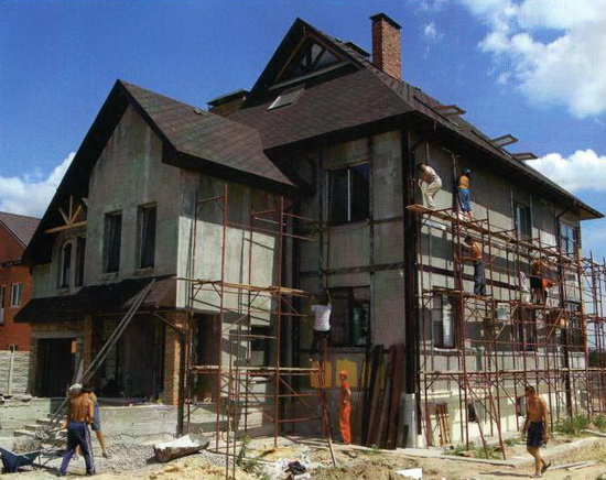 Ремонт фасада частного дома 7