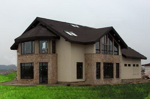 Самая дешевая отделка фасада дома камень