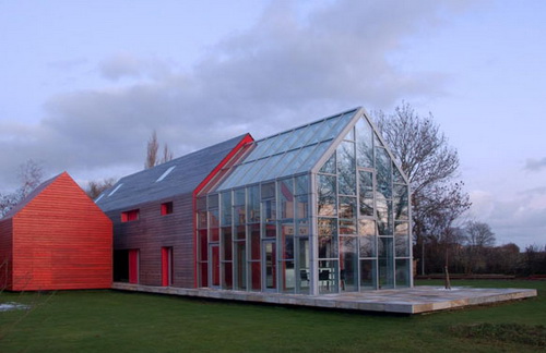 Стеклянный фасад частного дома 4