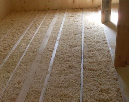 Утепление дома опилками 2