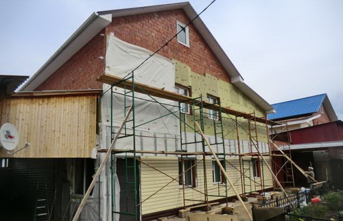 Утепление фасада минватой 3