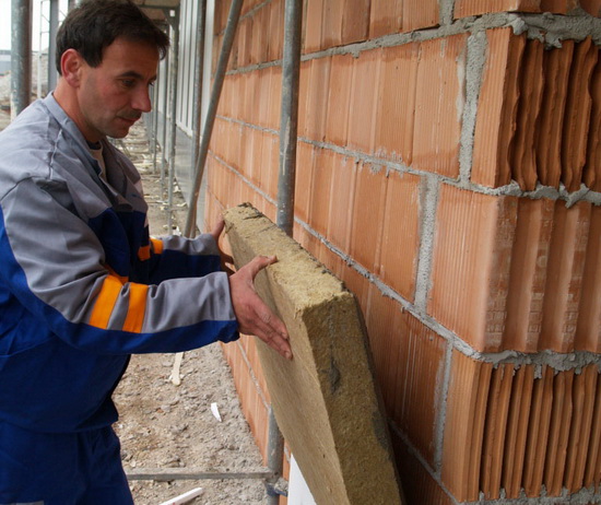 Утепление кирпичных стен дома минватой мокрый фасад