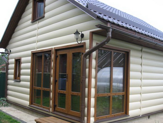 Виниловый блок хаус под бревно 1