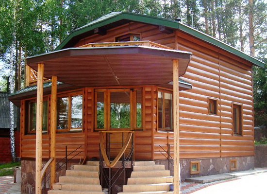 Виниловый блок хаус под бревно 3