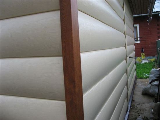 Виниловый блок хаус под бревно H