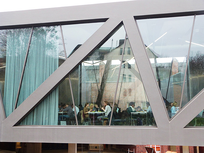 Алюминиевый профиль и стекло на фасаде