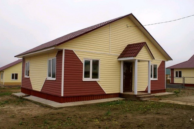 Цветовая гамма сайдинга - образцы обшитых домов в разных цветах 6