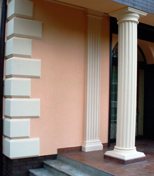 декор фасада из пенопласта