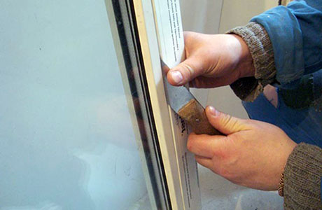 Демонтаж штапика