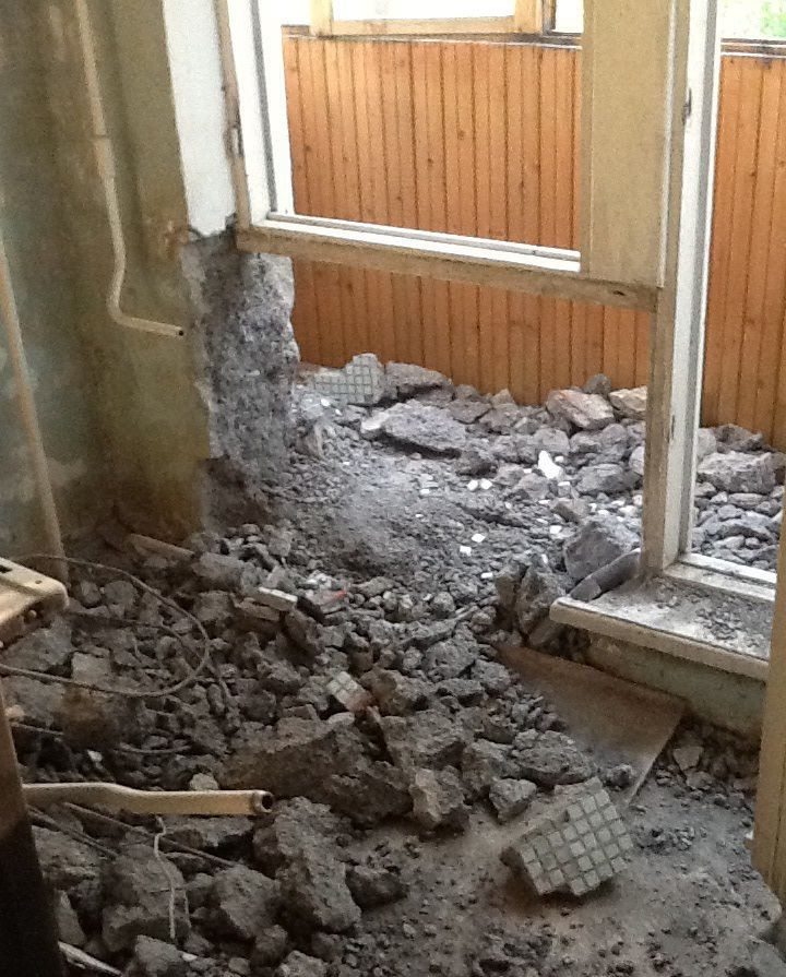 Демонтированный блок