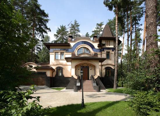 дизайн фасада коттеджа