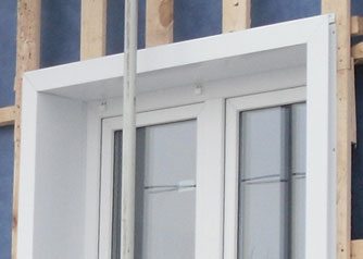 Отделка окна сайдингом