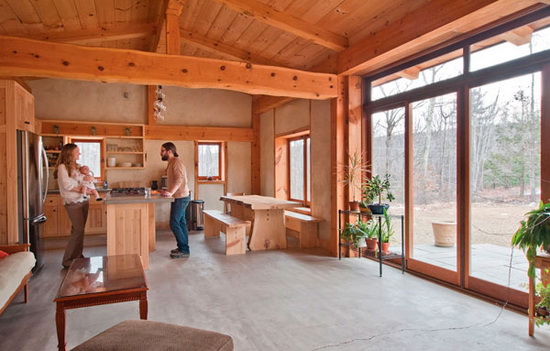 Дома из профилированного бруса - одноэтажные варианты брусовых домов 5