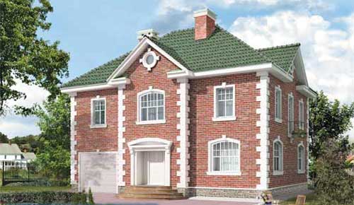 фасад дома в английском стиле