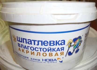 Фасадная шпаклевка не боится воды и не дает усадки со временем