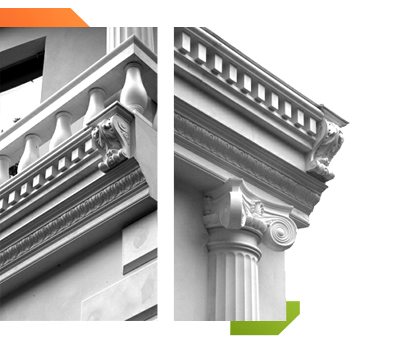 фасадный декор из бетона