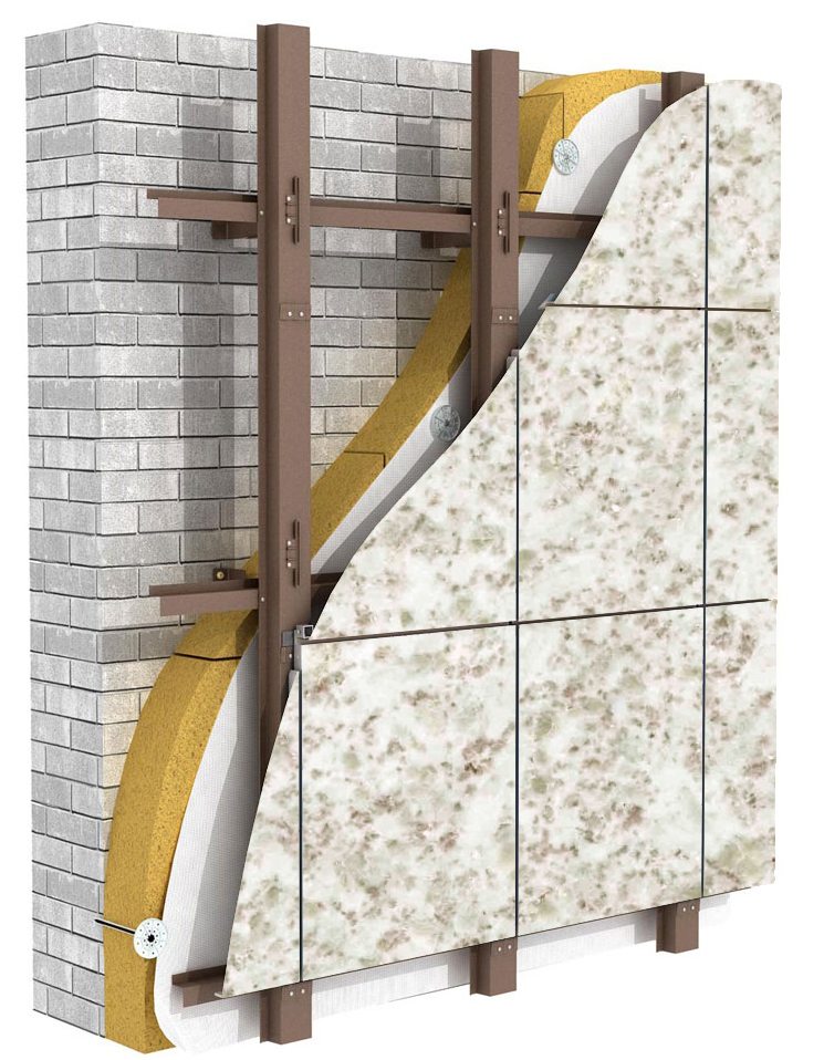 фасады из керамогранита